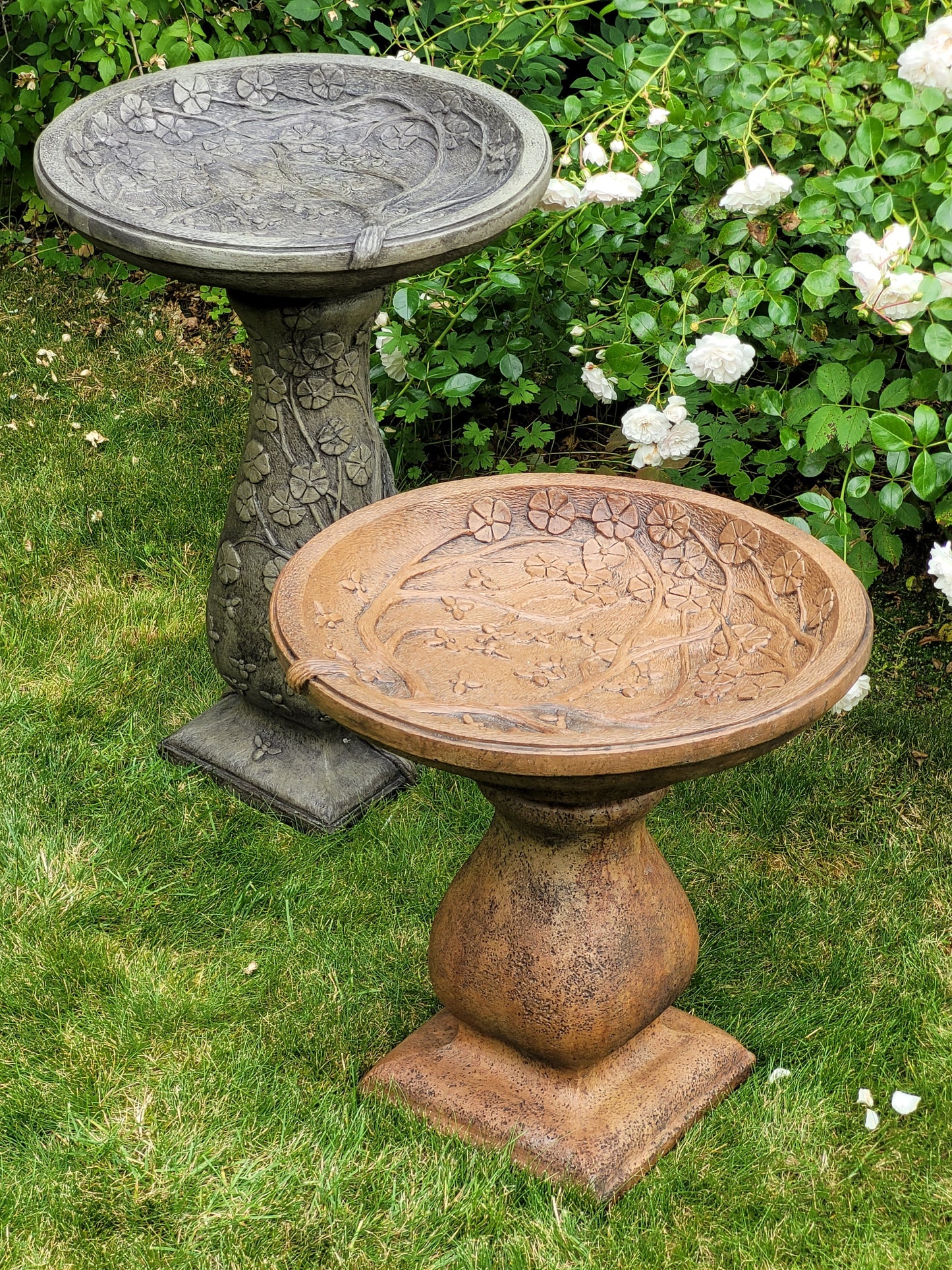 Cherry Blossom Birdbath - Small