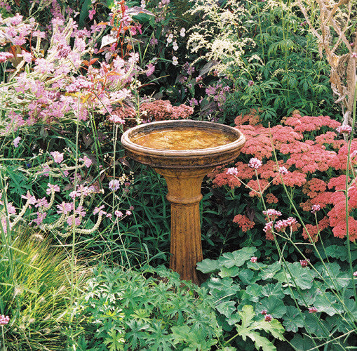 Classic Birdbath in Ancient Stone Finish