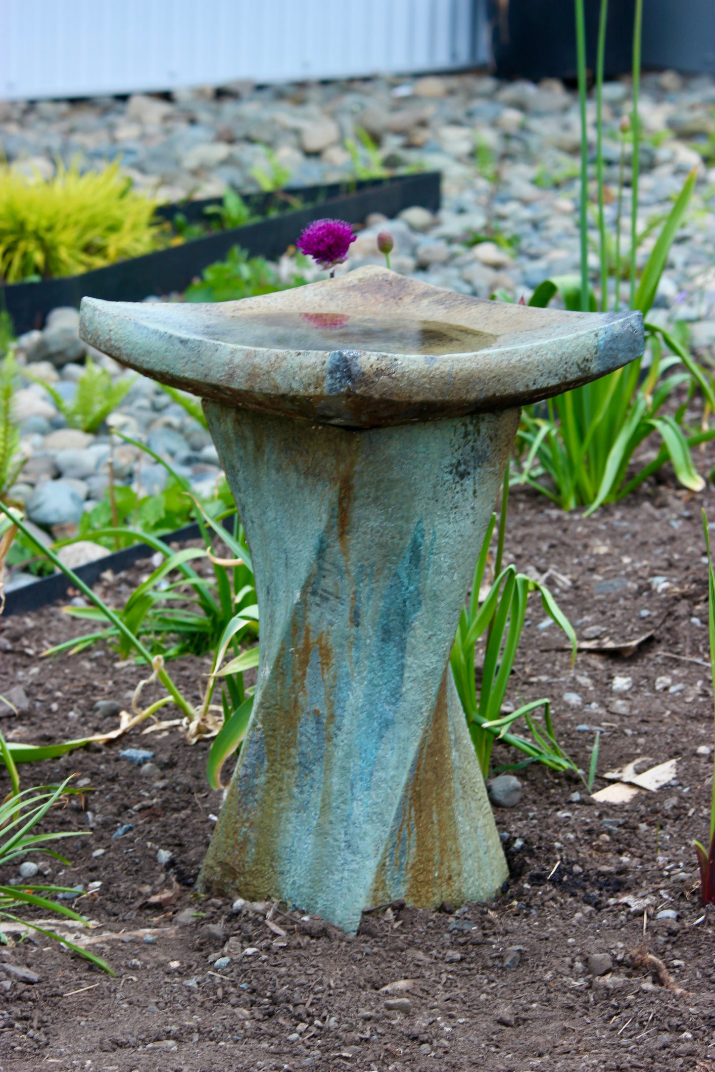 Contemporary Birdbath