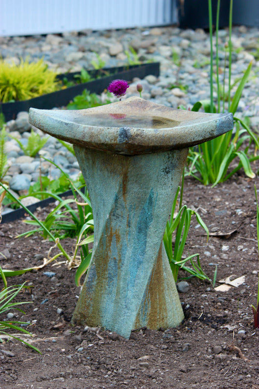 Contemporary Birdbath