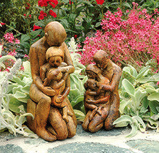 The Family (Large & Small) in Ancient Stone Finish
