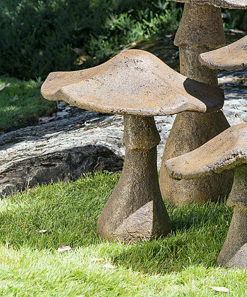 Garden Mushroom 21" in Ancient Stone