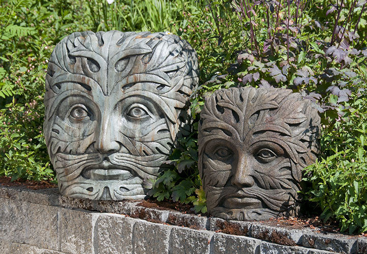 Greenman Face in Western Slate Finish (Left)