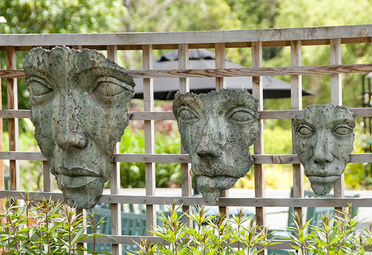 Large Hanging Portrait of Mother Nature in Western Slate (left)