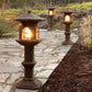 Japanese Lamps in Ancient Stone Finish