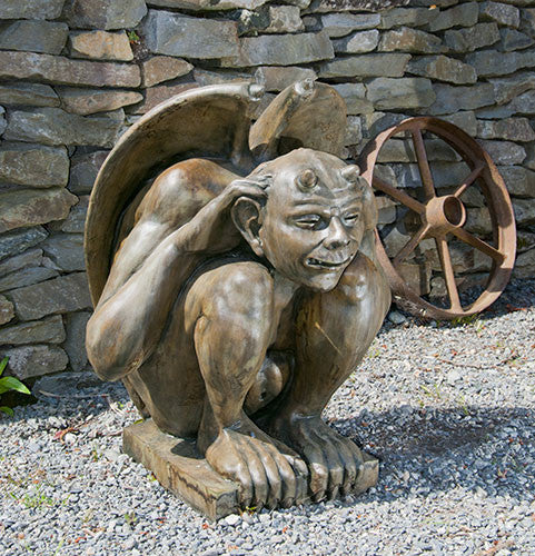 Giant Giddian Gargoyle in York Stone Finish