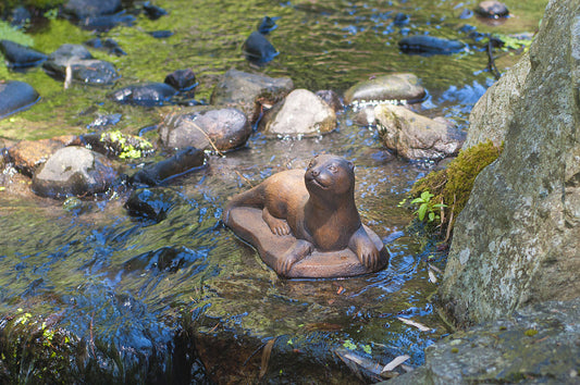 Otter Baby in Ancient Stone Finish