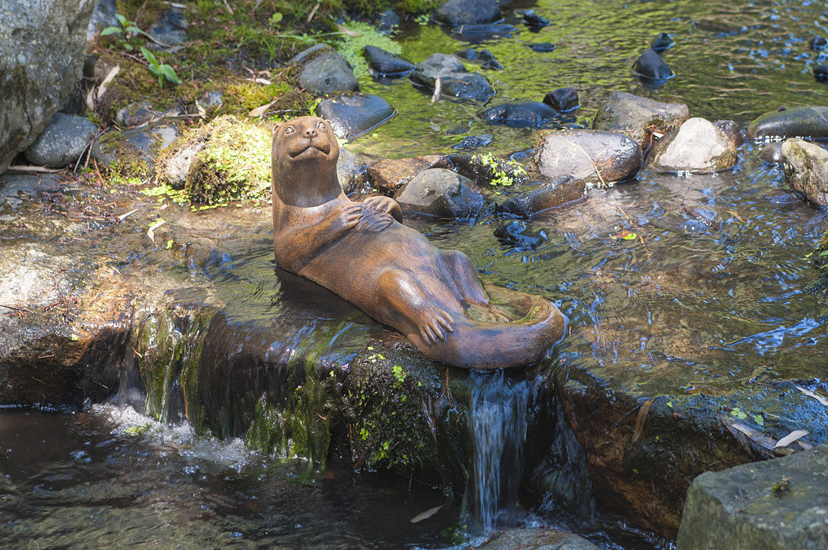 Otter Mother in Ancient Stone Finish