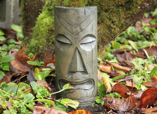 Polynesian Tiki Mask - Small in Western Slate Finish