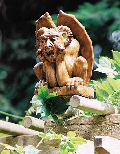 Ramsis Gargoyle in Ancient Stone Finish