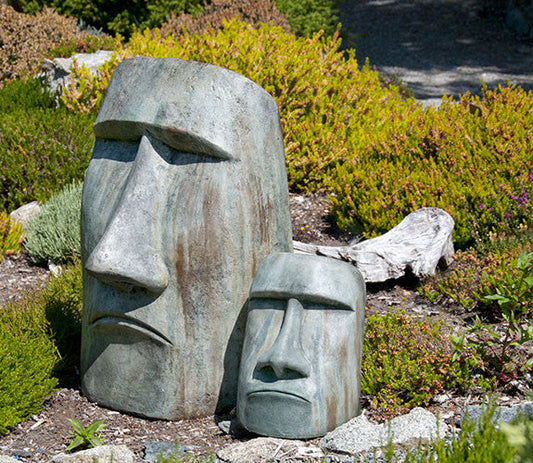 Rapa Nui Face Large in Western Slate (left)