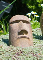 Small Rapa Nui Face in Ancient Stone Finish