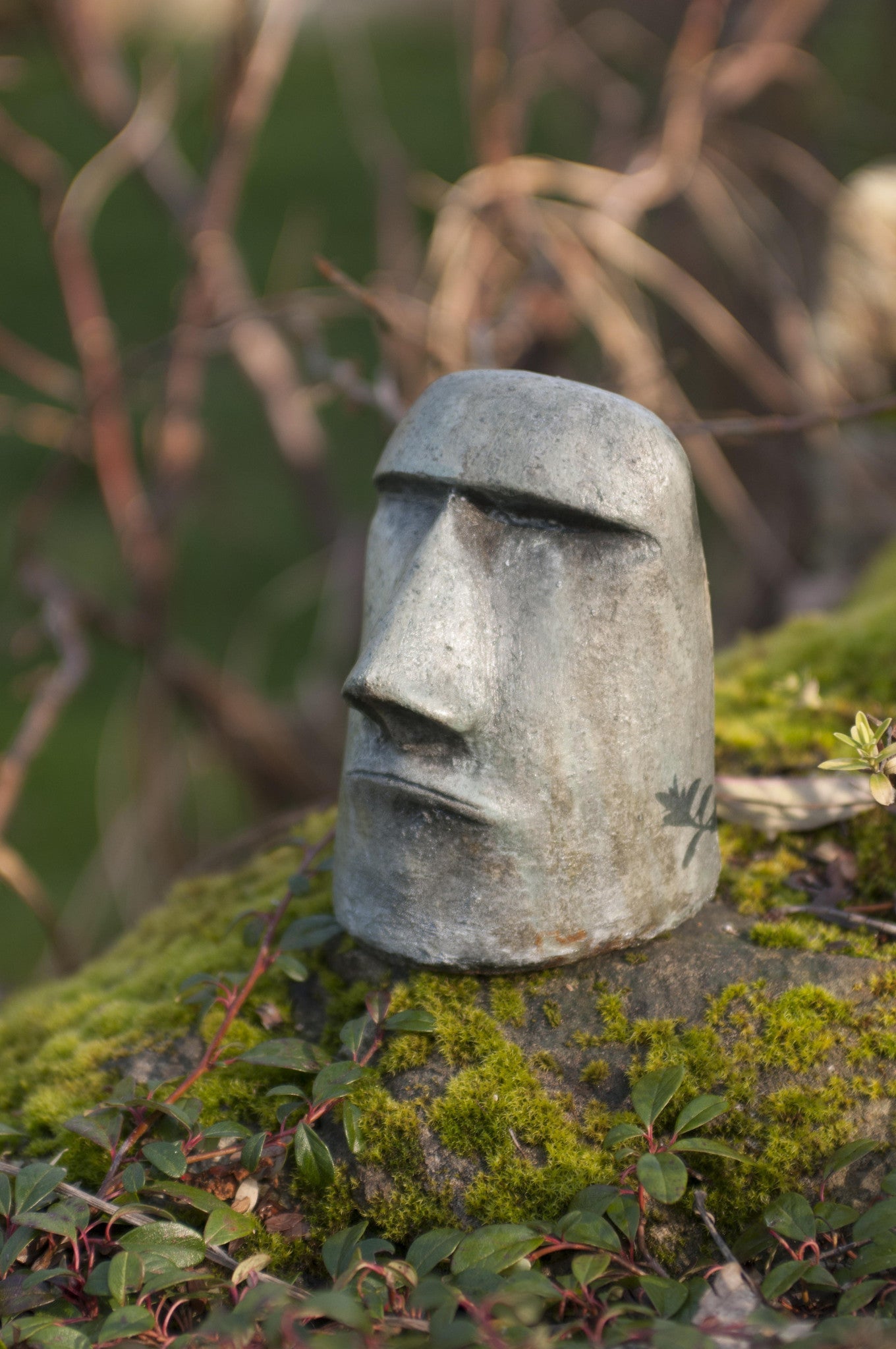 Small Rapa Nui Face in Western Slate Finish