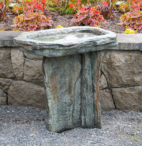 Slate Birdbath