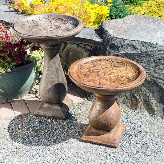 Hummingbird Birdbath - Tall