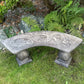 Chinese Dragon Bench Curved