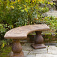 Dragonfly Bench - Curved in Ancient Stone Finish