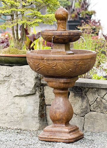 Dragonfly Fountain in Ancient Stone Finish