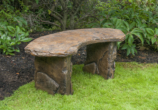 Fossil Bench - Curved in Ancient Stone