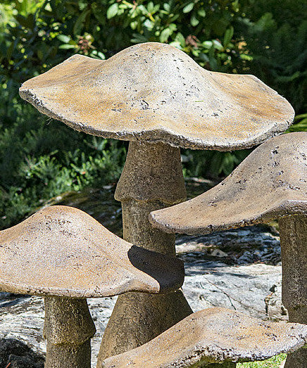 Garden Mushroom 32" in Ancient Stone