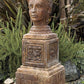 Head of Buddha in  Ancient Stone Finish (Pedestals Not Included)