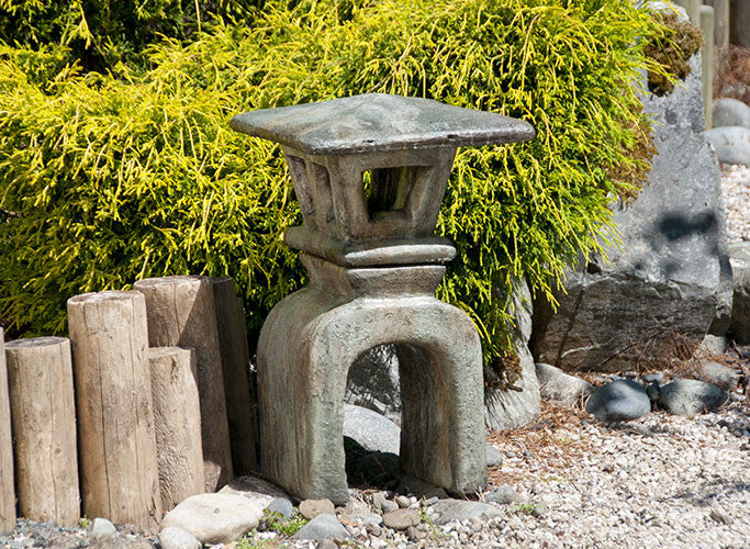 Japanese Lantern - Kukei in Western Slate Finish