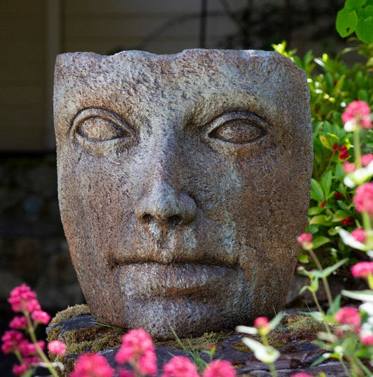 Chiseled Stone Portrait - Large