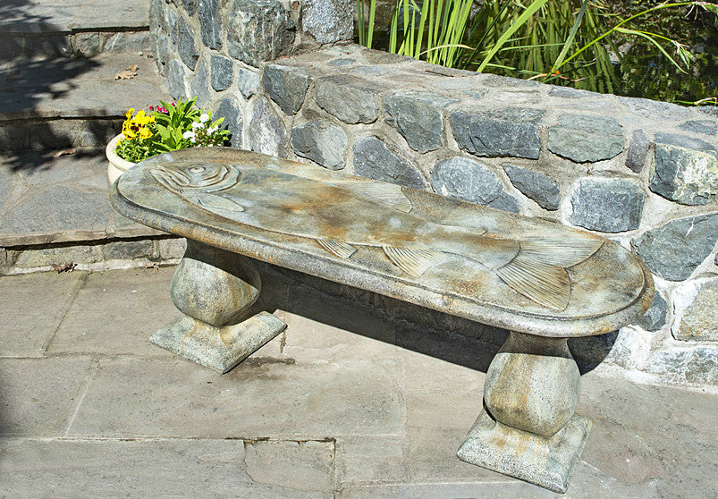 Trophy Fish Bench - Straight in Western Slate