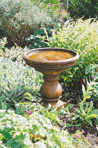 Turned Pedestal Birdbath